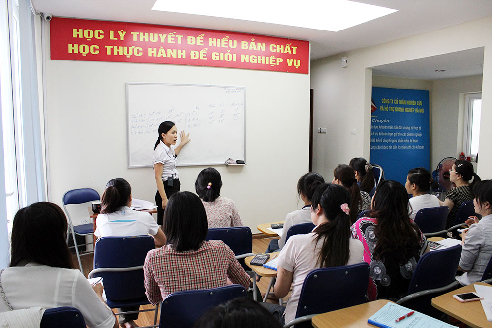 Không gian đào tạo kế toán thực hành tại KTS
